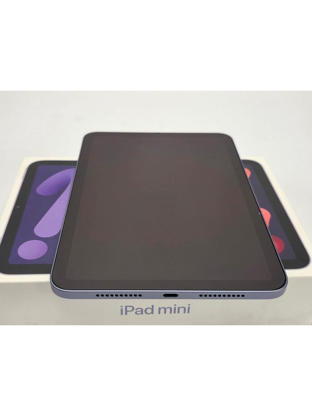 Apple iPad Mini 6th Gen 64GB Wi-Fi Purple Bundle w/ Cases & USB-C Charger